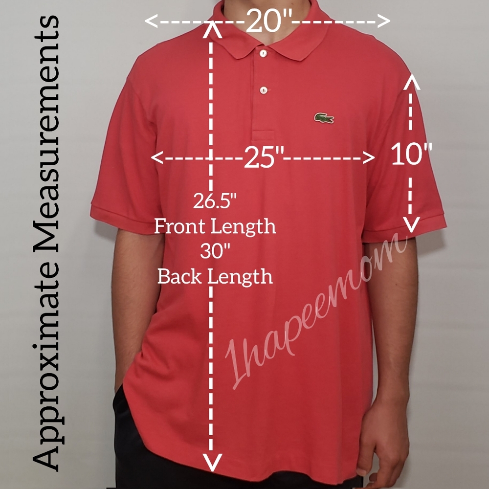 Lacoste Polo Shirt Top Golf Size XL - Picture 5 of 8